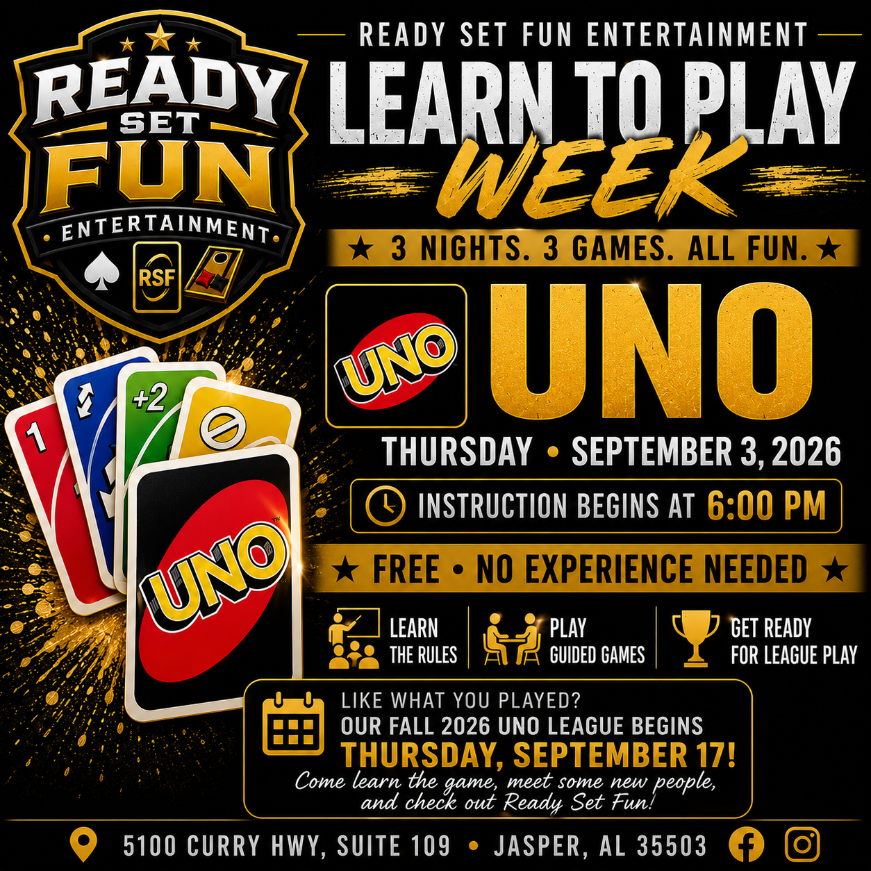 Learn to Play UNO Night | September 3