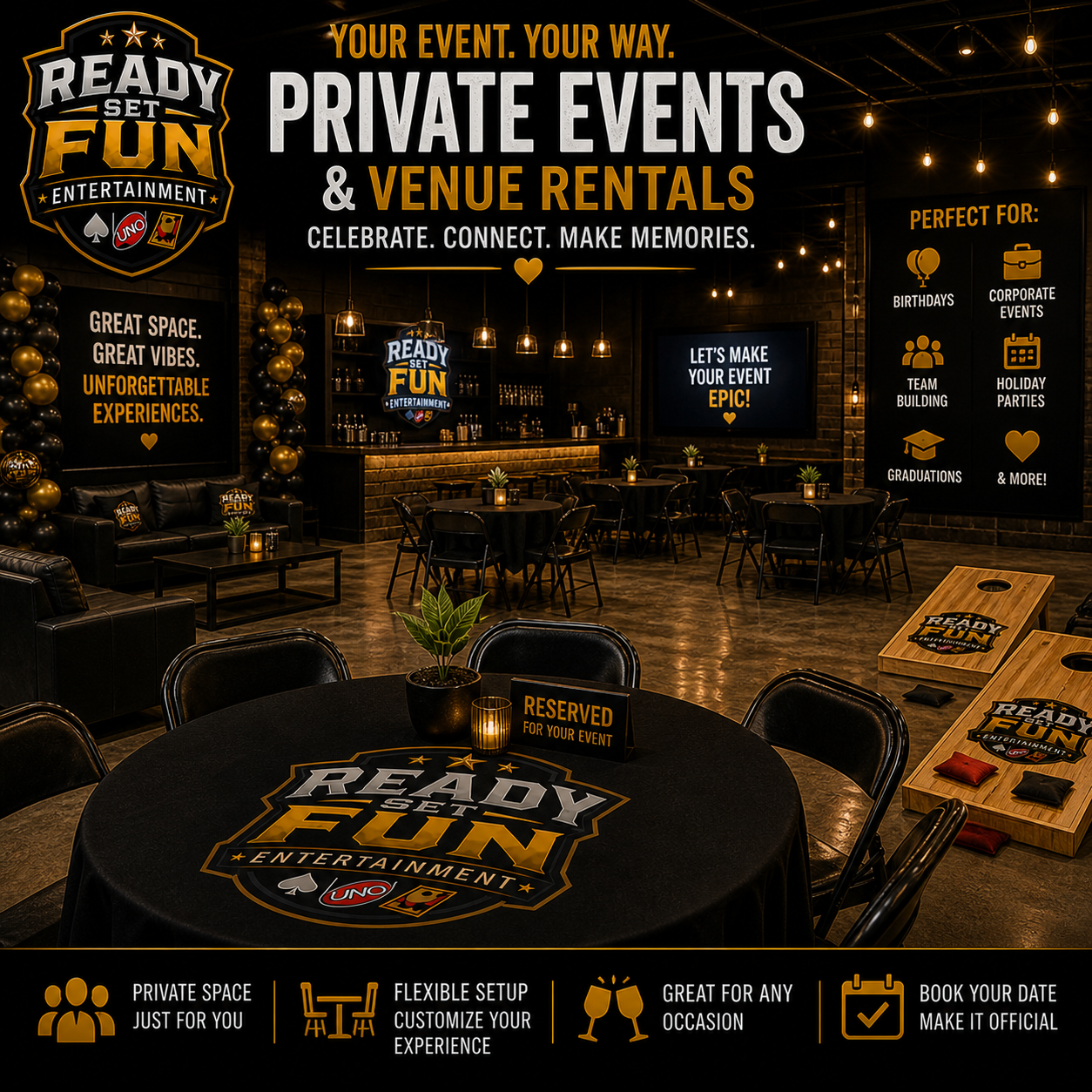 Private Event Rental | Ready Set Fun Entertainment