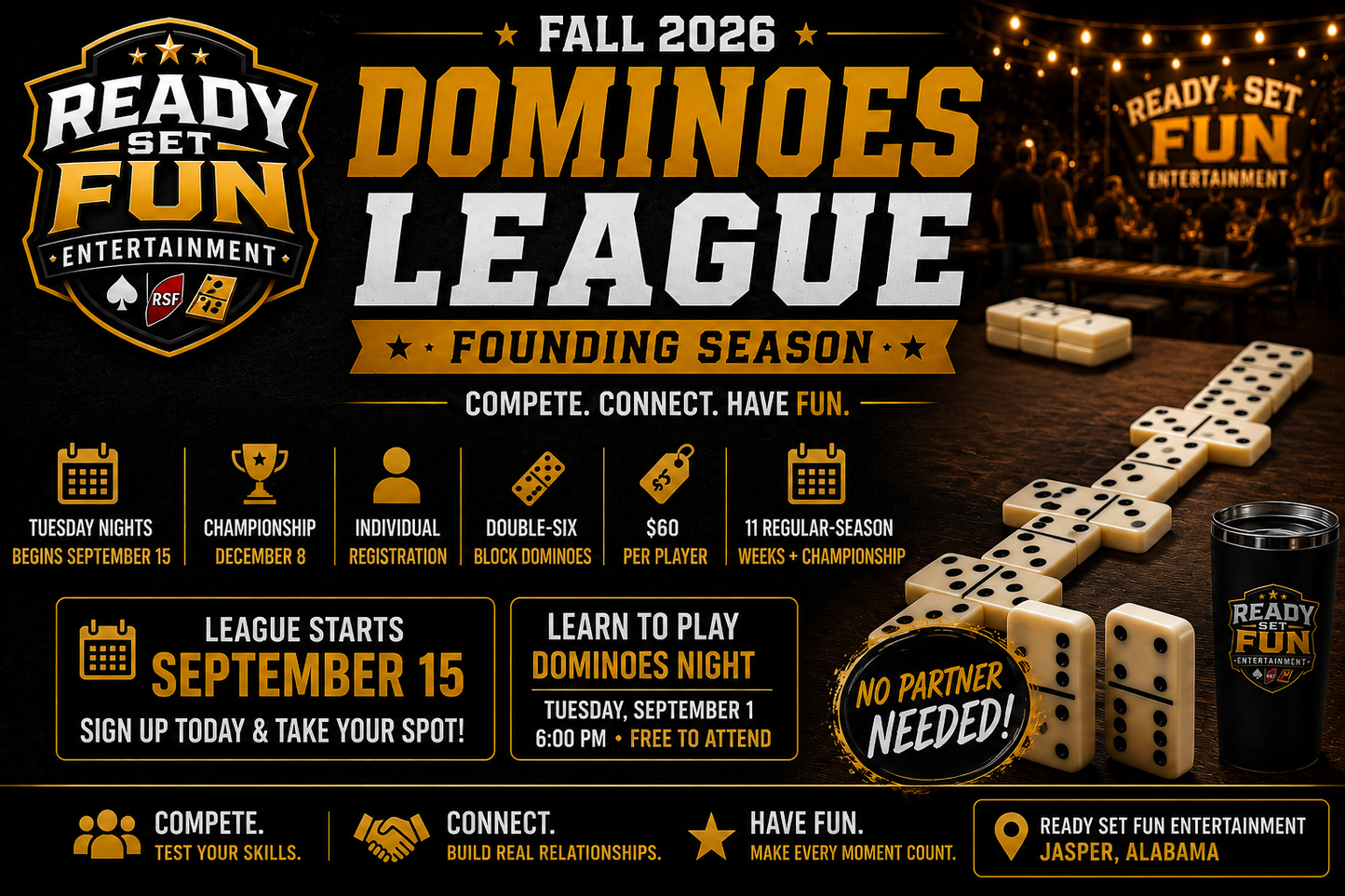 Fall Dominoes League | 12-Week Founding Season