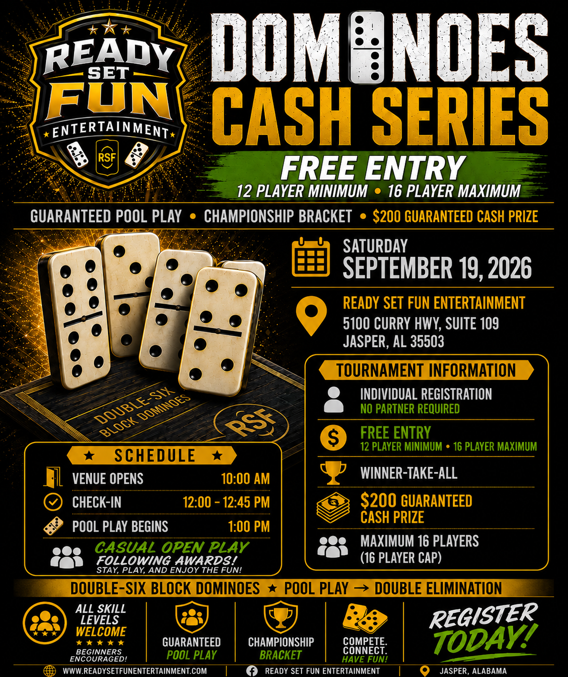 Dominoes Cash Series | September 19