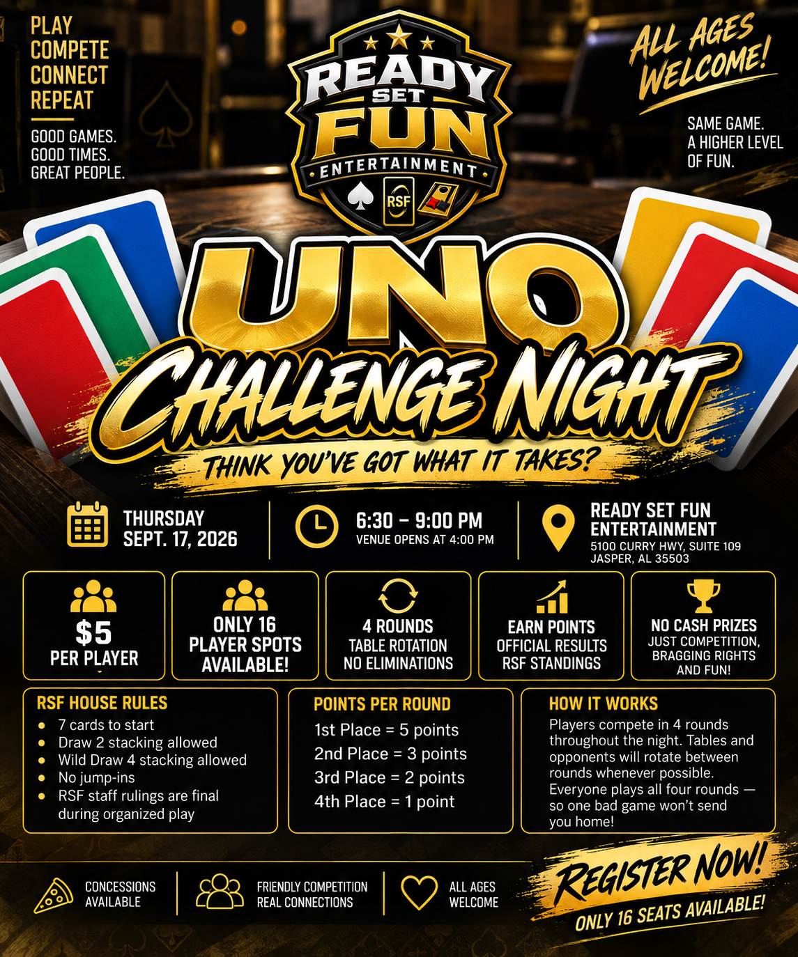 UNO Challenge Night – September 17, 2026